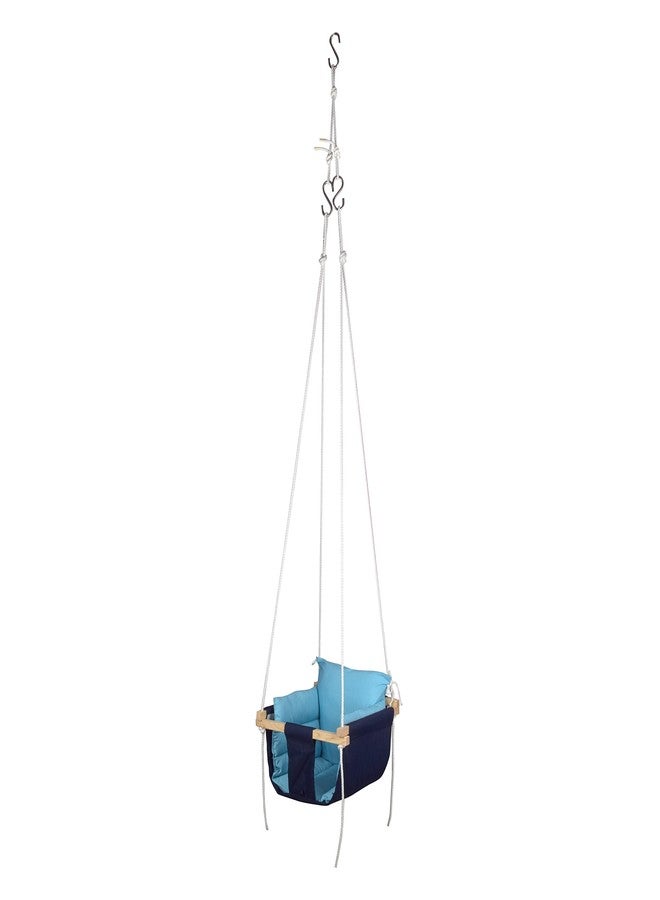 DARKZONE Swing Jhula for Kids Baby's Children Folding and Washable 0-8 Years Garden Jhula for Babies for Indoor Outdoor (Blue) - Image 4